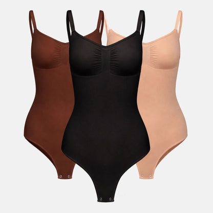 ESTRELL® 3er Set - Shapewear Body Damen Sleeveless mit String Bauchweg Body