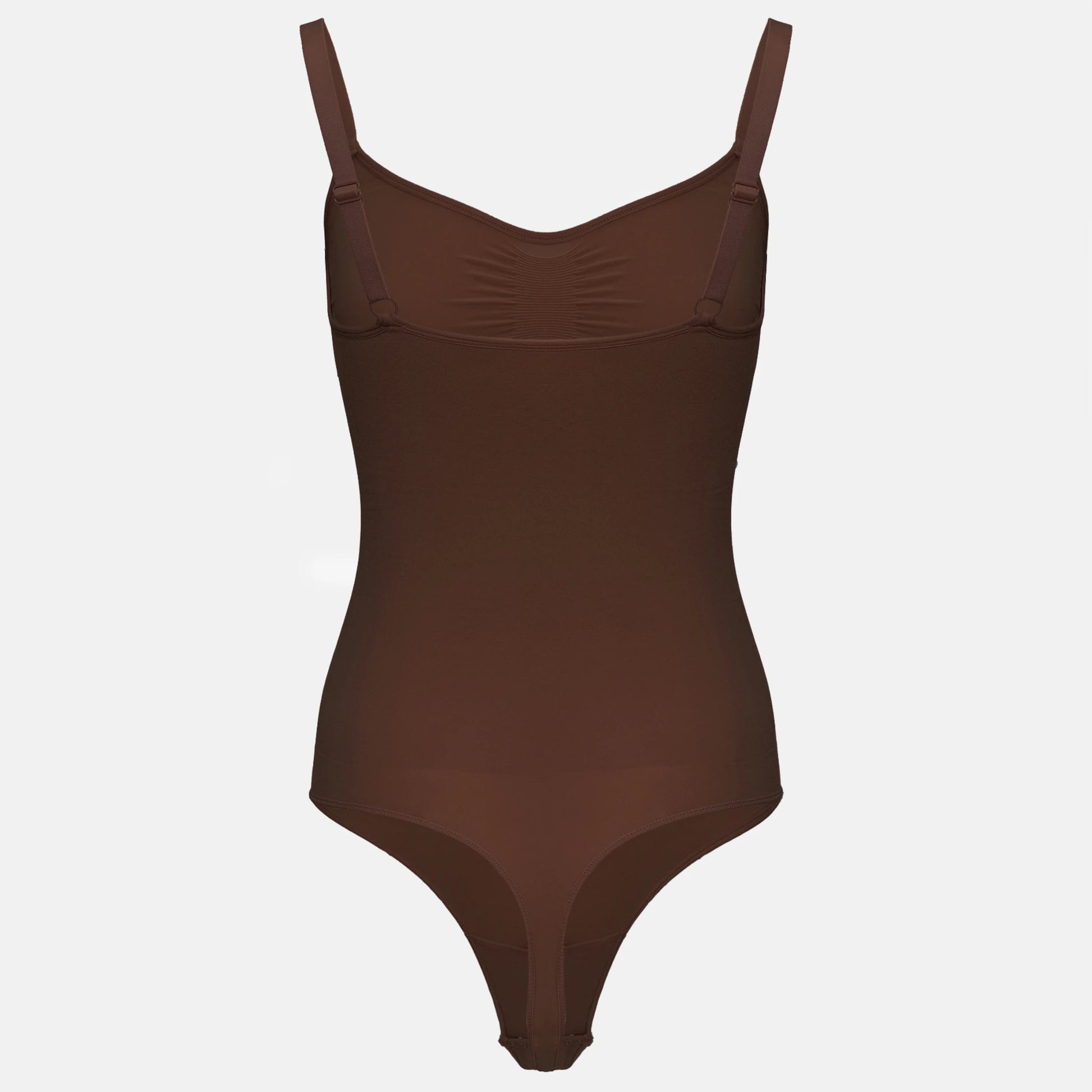 Estrell Nova Sleeveless Shapewear Body in Espresso Brown – Rückansicht