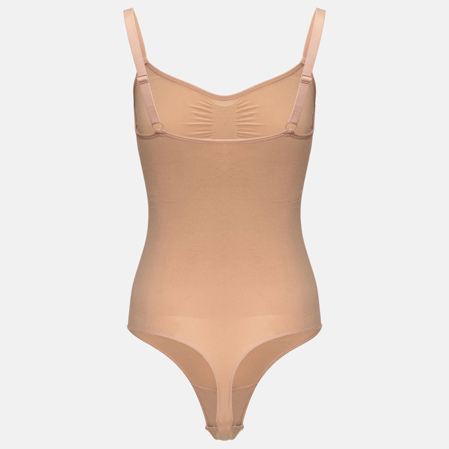 Estrell Nova Sleeveless Shapewear Body in Mink Beige – Rückansicht