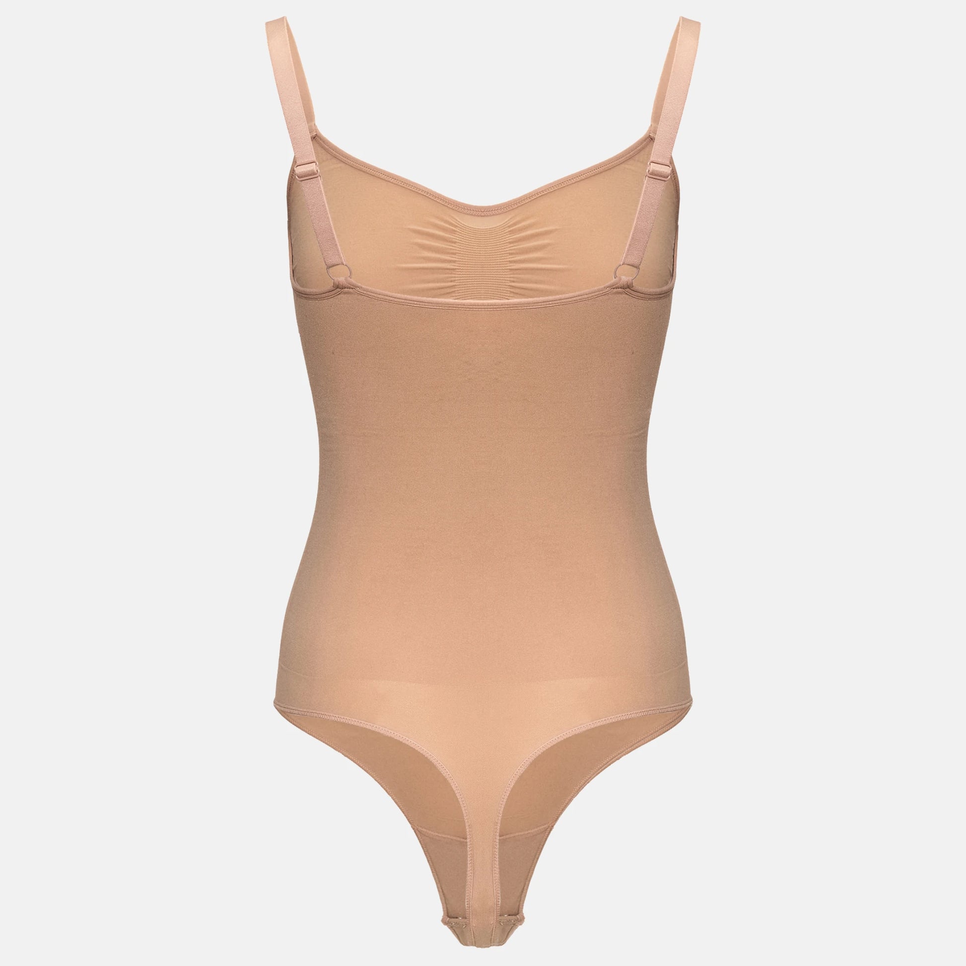 Estrell Nova Sleeveless Shapewear Body in Mink Beige – Rückansicht