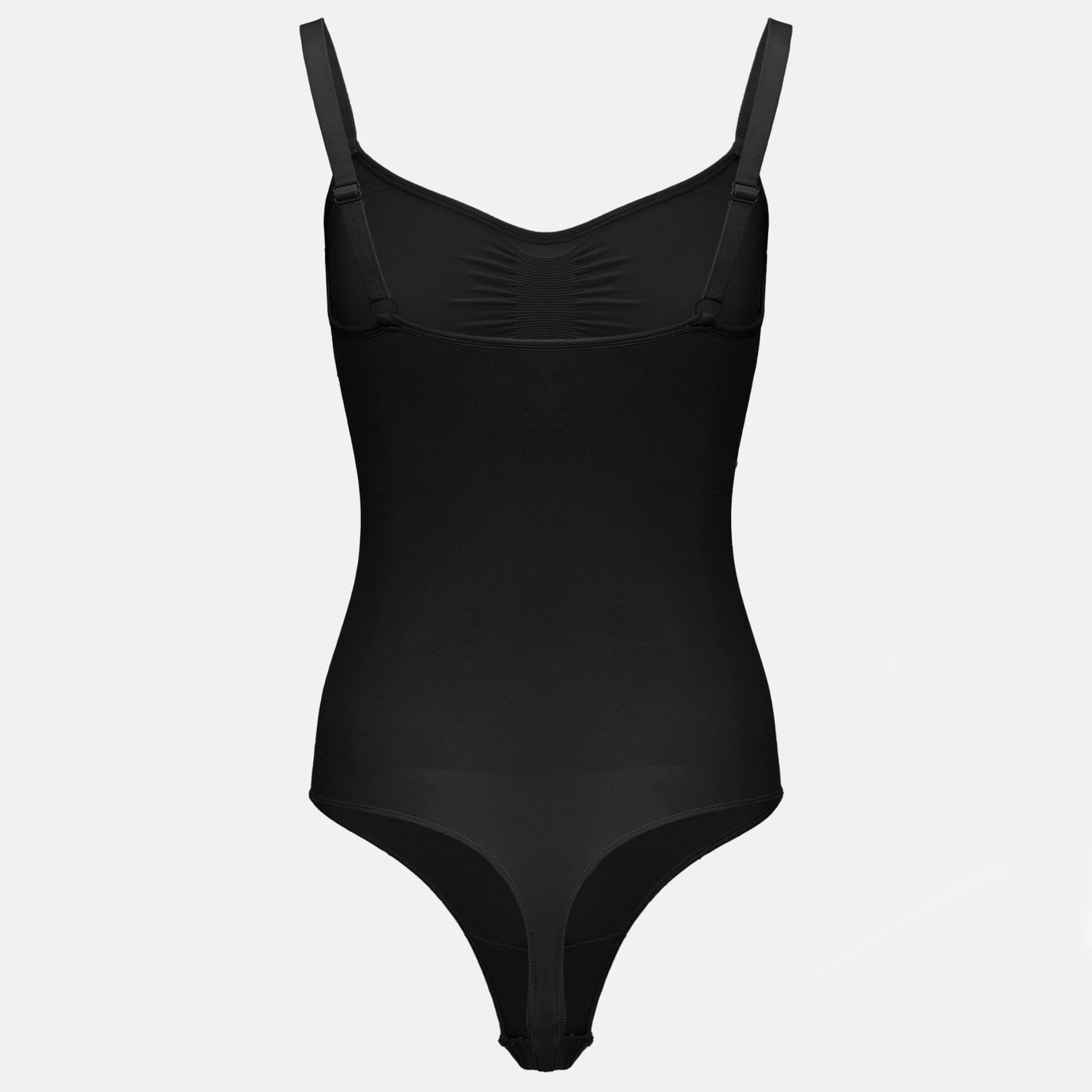 Estrell Nova Sleeveless Shapewear Body in Onyx Black – Rückansicht